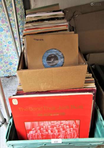 Quantity of various long playing and single speed vinyl reco...