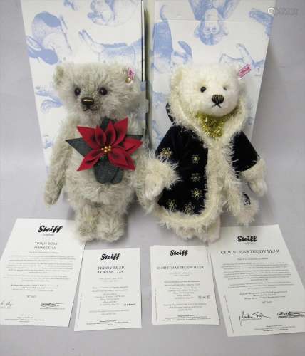 Two Steiff teddy bears in original boxes with certificates, ...