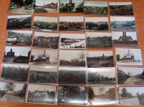 Thirty postcards, Croydon related, including twenty four RPs...