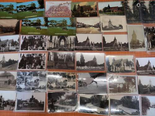 Thirty seven postcards, Croydon related, including twenty se...