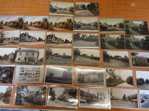 Thirty two postcards, Croydon related, including nineteen RP...