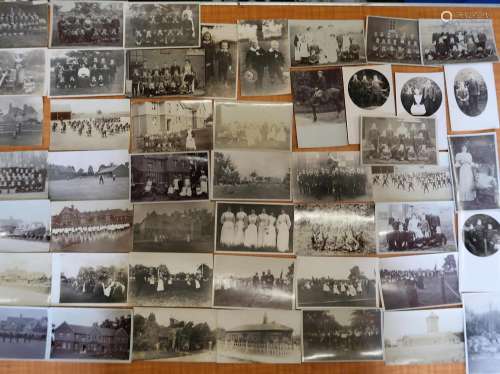 Collection of forty seven postcards, Croydon and Shirley sch...