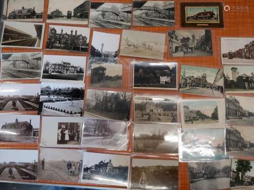 Thirty four postcards, Croydon related, including nineteen R...