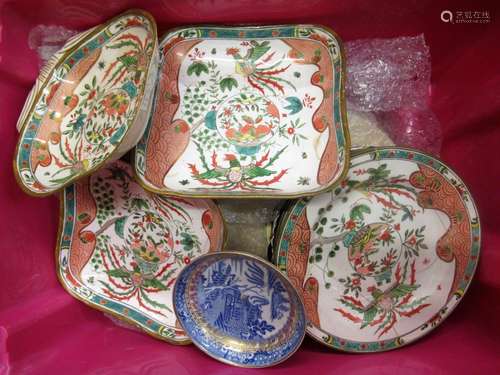 Box containing a quantity of various porcelain, including pa...