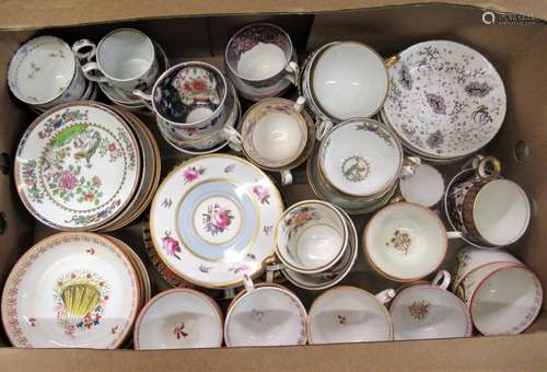 Quantity of various 19th Century cups and saucers Generally ...