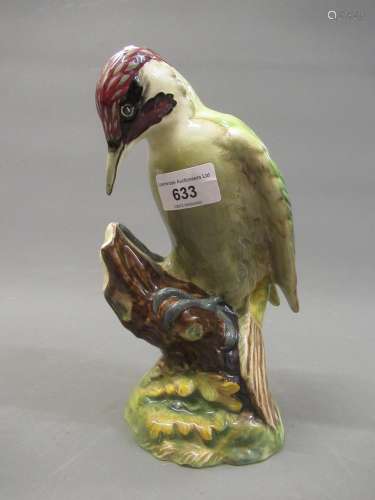 Beswick pottery figure of a woodpecker, 9ins high
