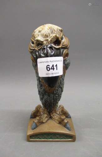 Unusual Burslem pottery figure of a grotesque bird, in Marti...