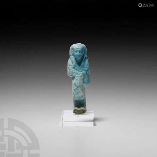 Egyptian Glazed Overseer Shabti