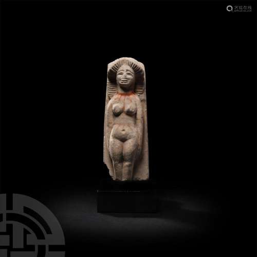 Egyptian Limestone Figure of Isis-Aphrodite