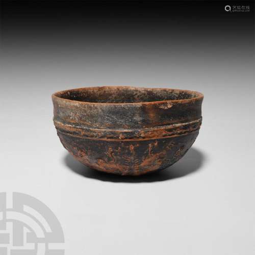 Hellenistic Megarian Bowl with Floral Decoration