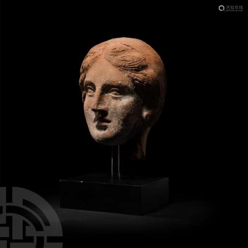Life-Size Etruscan Terracotta Head