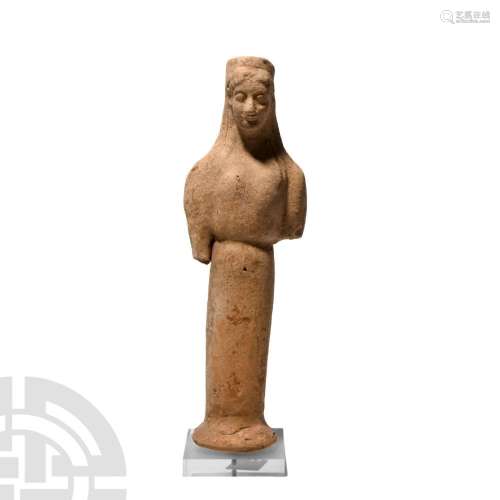 Greek Terracotta Figure of a Kore