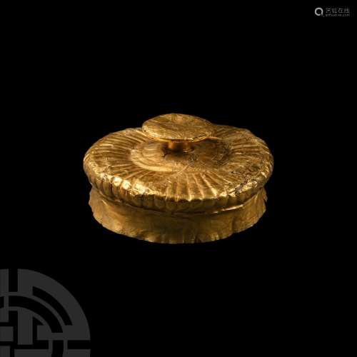Hellenistic Gold Vessel Lid