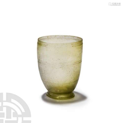 Roman Pale Green Glass Beaker