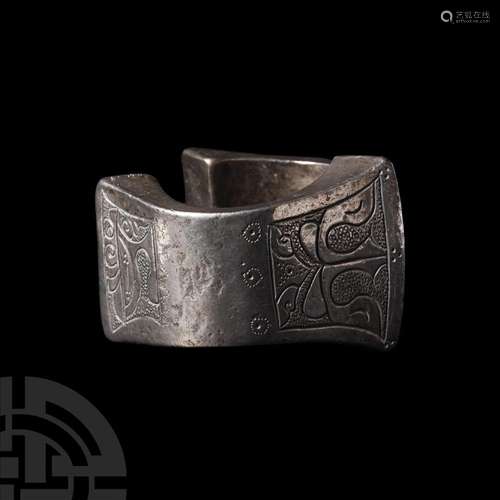 Seljuk Heavy Silver Bracelet