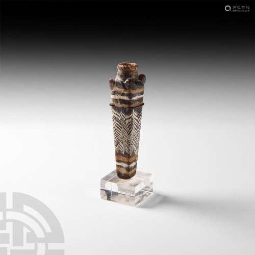 Achaemenid Mosaic Glass Kohl Pot