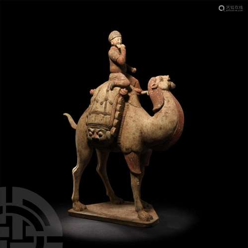 Chinese Tang Camel with Rider