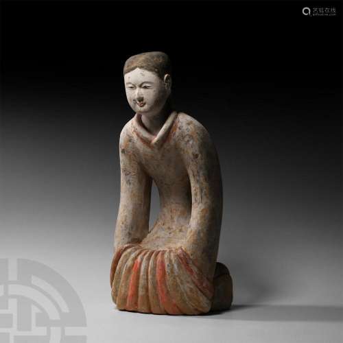 Chinese Han Kneeling Figure