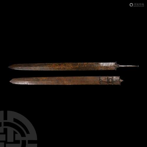 Iron Age Celtic La Tene Sword with Scabbard