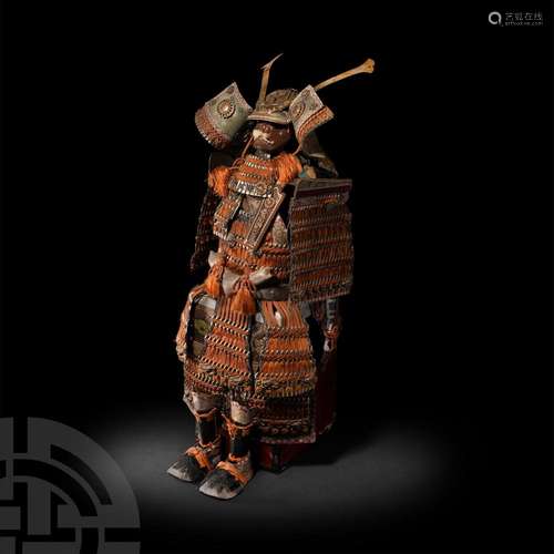 Japanese Samurai Miniature Model of O-YOROI Armour