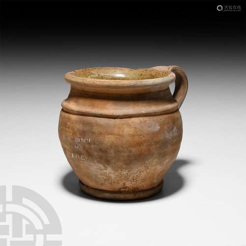 Medieval English 'Shoreditch' Border Ware Chamber Po...