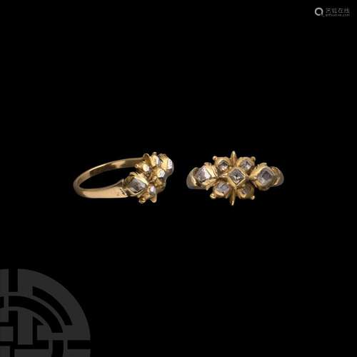 Elizabethan Gold and Diamond Ring