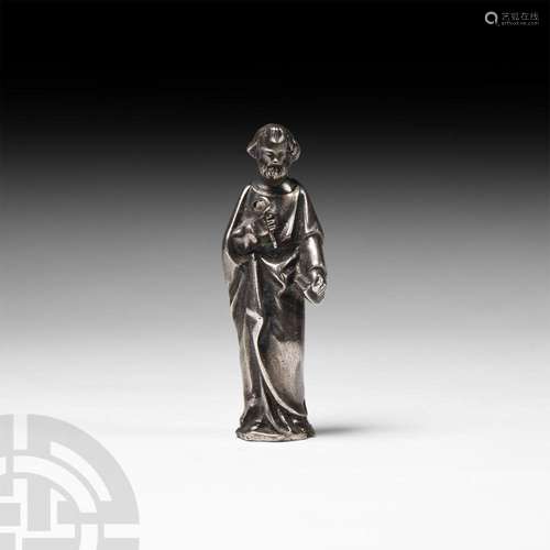 Silver Apostle Peter Statuette