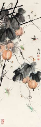 王雪涛(1903-1982) 秋声秋色 设色纸本 立轴