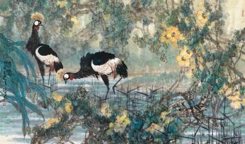 王炳龙(1940-1999) 憩园 设色纸本 镜心 1997年作