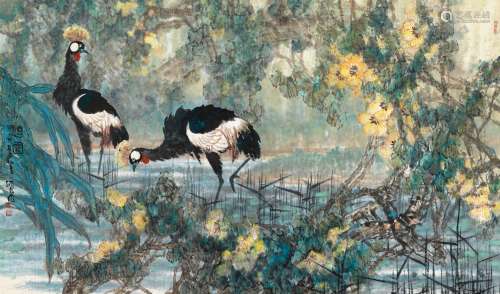王炳龙(1940-1999) 憩园 设色纸本 镜心 1997年作