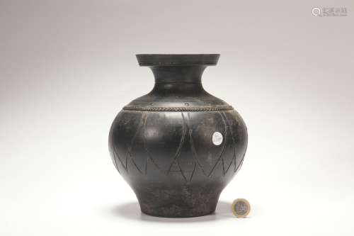 Chinese Black Pottery Jar