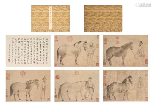 Painting Album of Five Horses, Tang Yin
