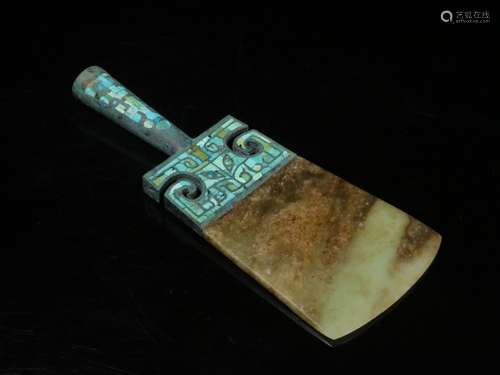 Chinese Bronze Axe Shovel