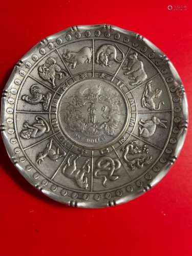 Chinese Coin Plate