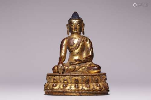 Chinese Gilt Bronze Buddha