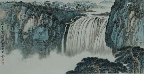 Qian SongYan, Chinese Ink Color Landscape Painting