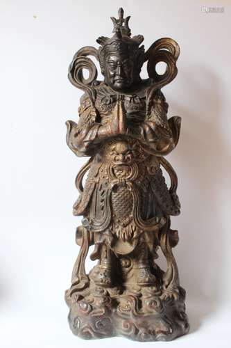 Chinese Gilt Bronze Statue