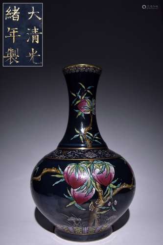 Chinese Famille Rose Hand Paint Porcelain Vase