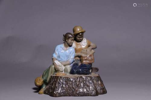 Chinese Ceramic Figural Group,Culture Revolution S