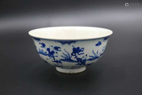 An ancient Chinese porcelain of the 17th century