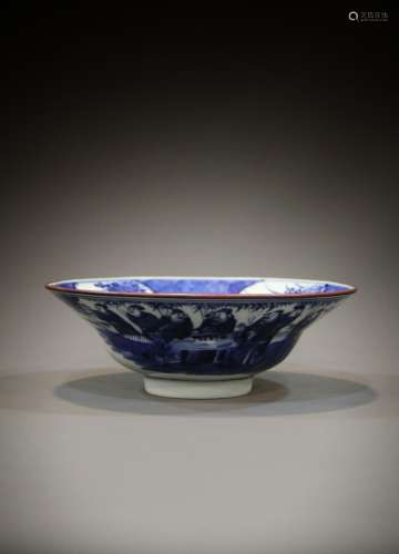 A Chinese bowl from the 19th to the 20th century