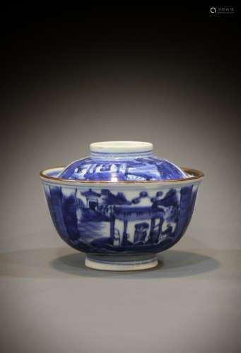 A Chinese bowl from the 19th to the 20th century