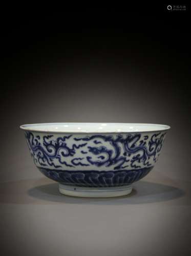 A Chinese bowl from the 18th to the 19th century