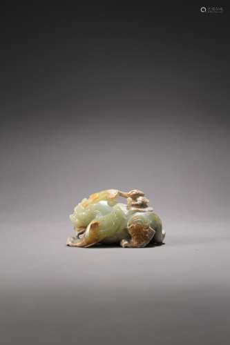 An ancient Chinese animal jade ornament