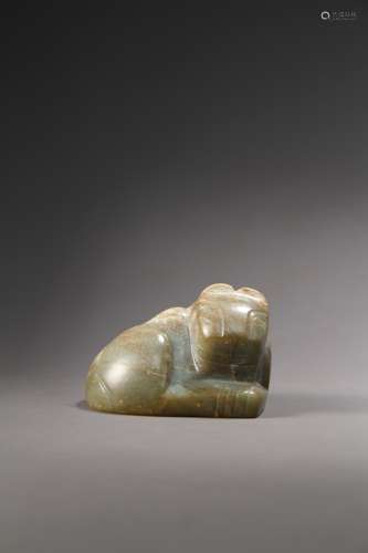 An ancient Chinese animal jade ornament