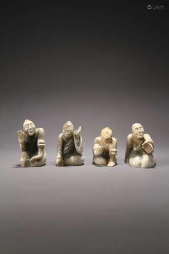 4 ancient Chinese cultural relics jade ornaments