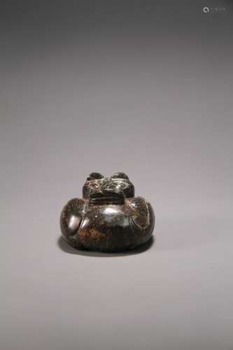 An ancient Chinese animal jade ornament