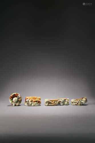 Set of ancient Chinese jade ornaments