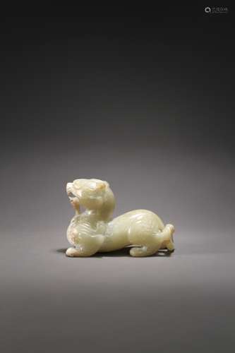 An ancient Chinese animal jade ornament