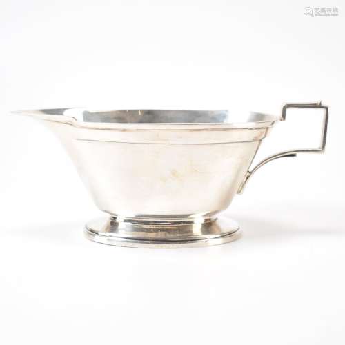 ART DECO SILVER HALLMARKED CREAMER JUG